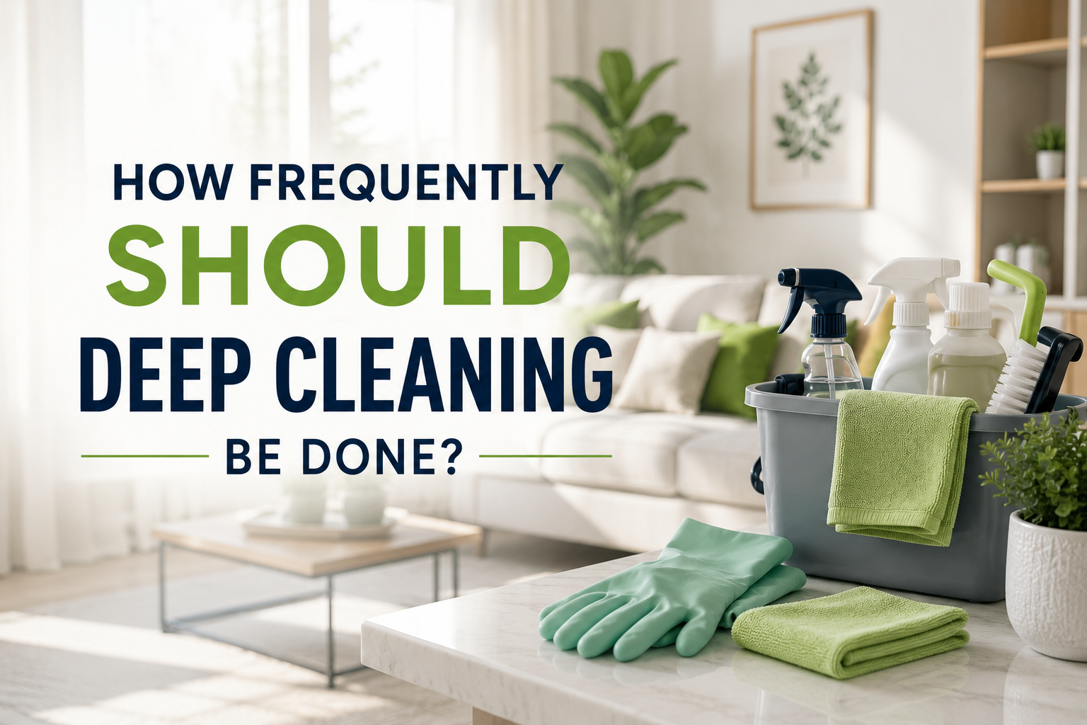 How Frequently Should Deep Cleaning Be Done?