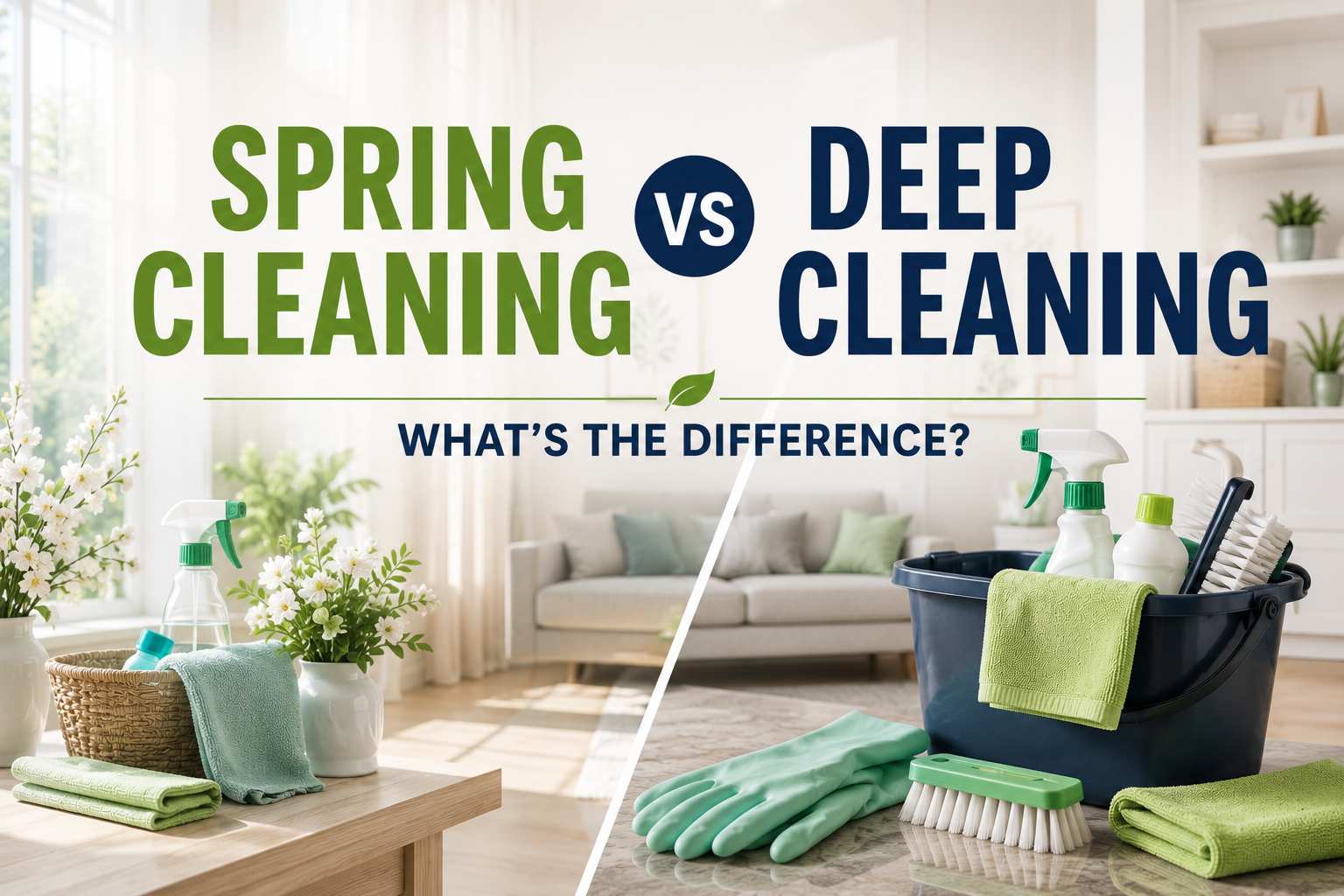 Spring Cleaning vs Deep Cleaning