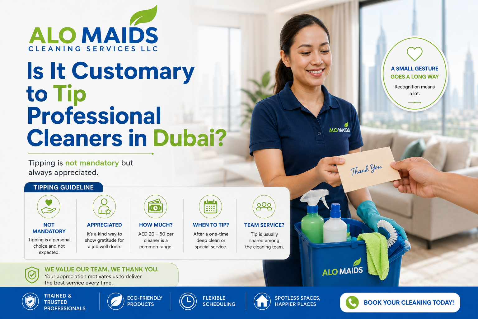 Is It Customary to Tip Professional Cleaners in Dubai?