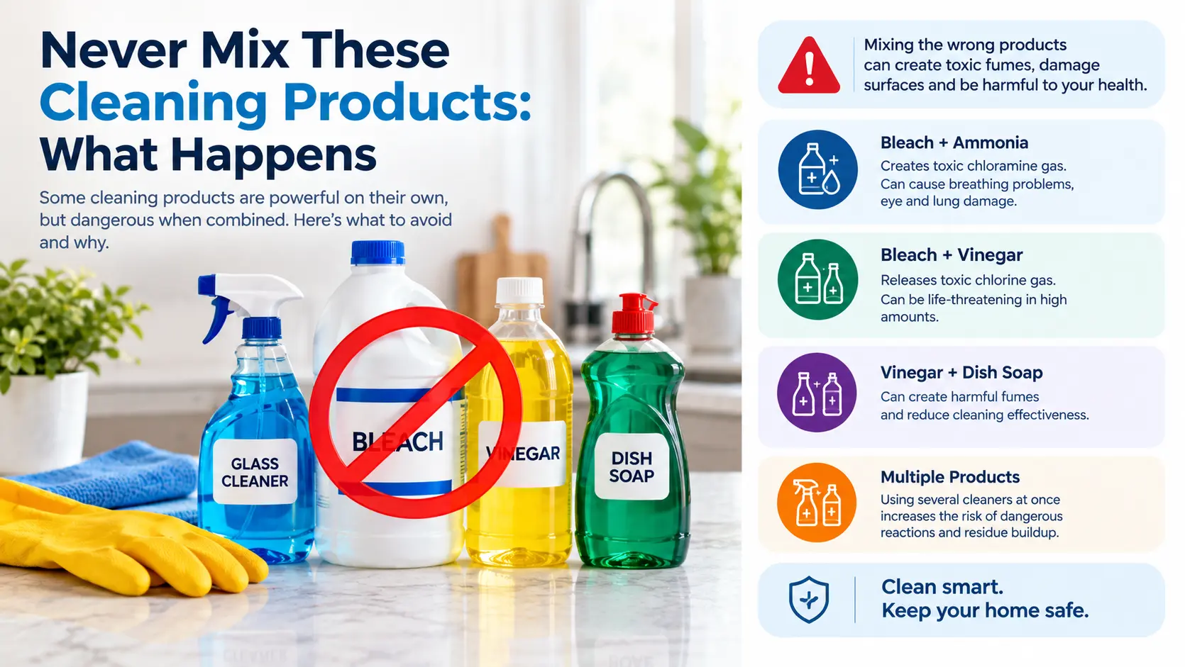 Never Mix These Cleaning Products