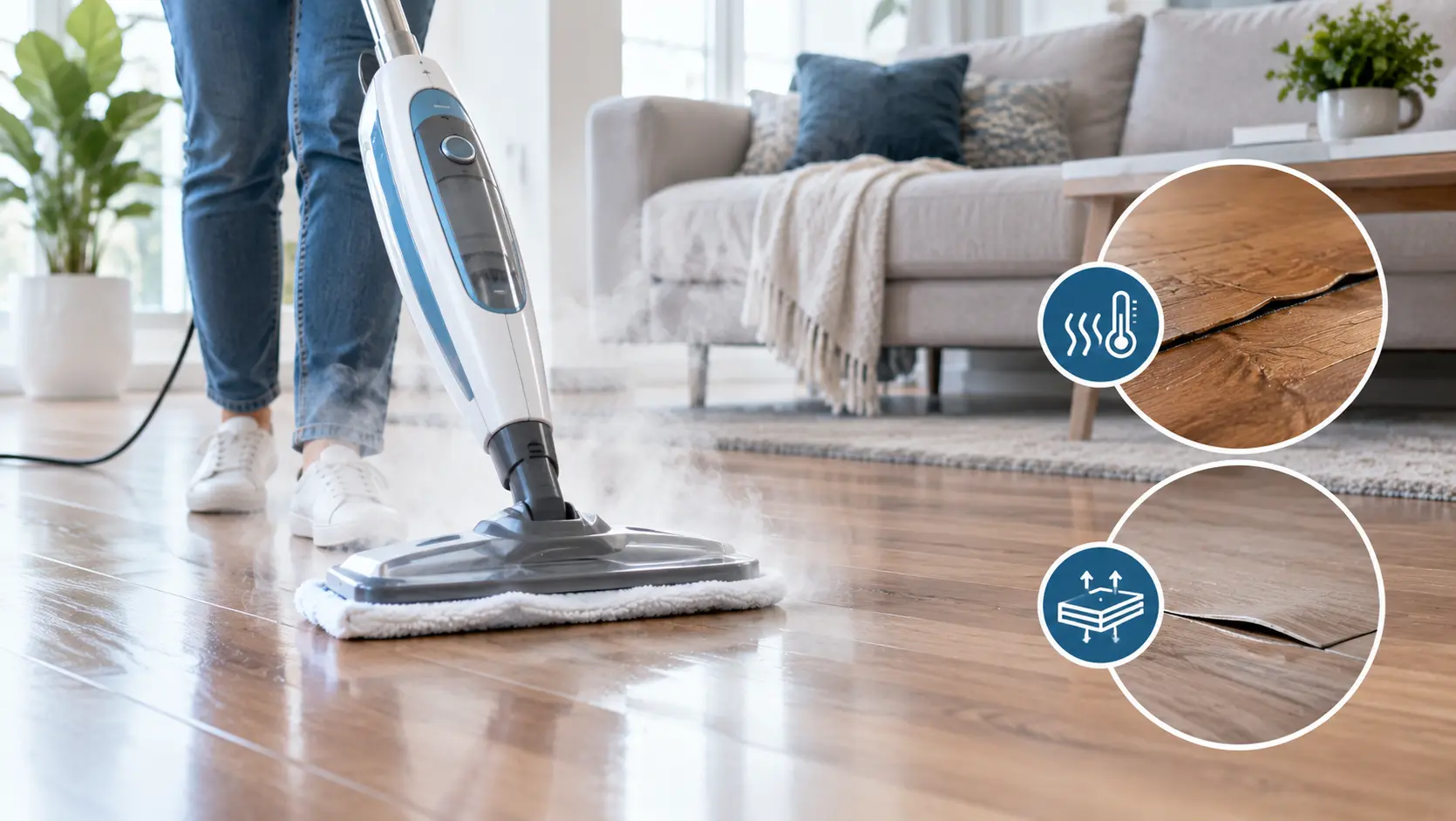 Steam Mops Damage Laminate and Wood Floors